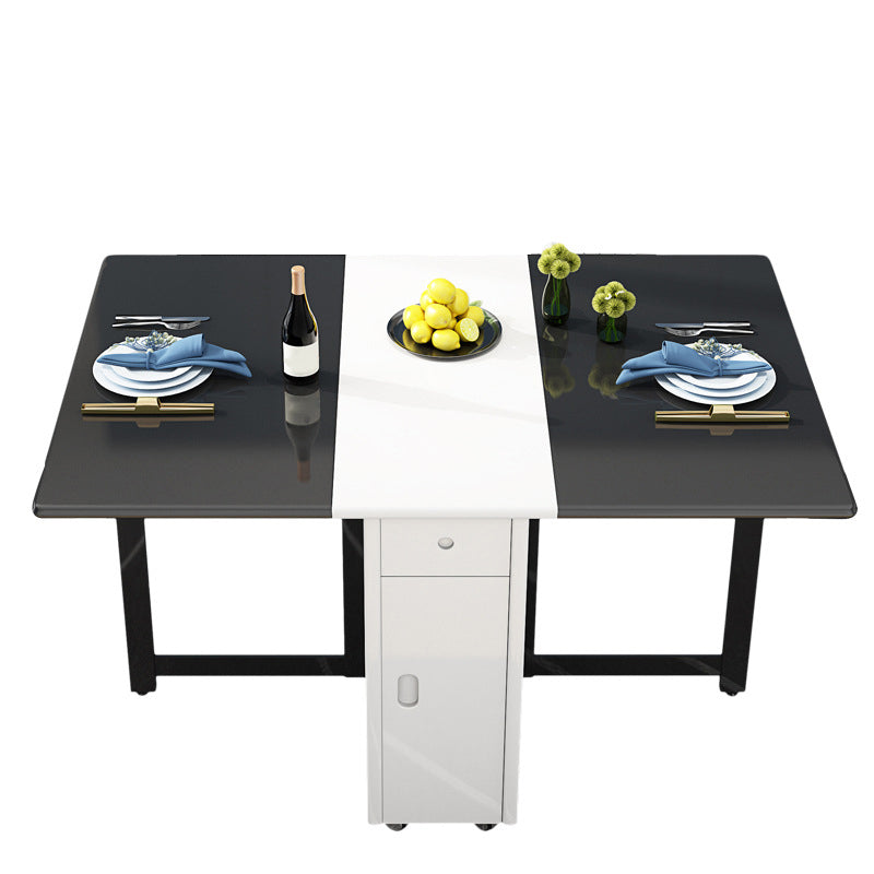 Mesa de comedor Mid-Century de 52,75 pulgadas, mesa rectangular de madera maciza para uso doméstico (solo mesa)