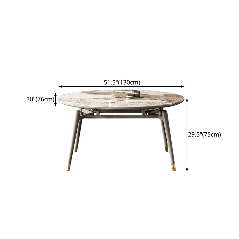 Mesa de comedor de lujo tradicional piedra sinterizada 4 patas mesa de comedor con base de madera
