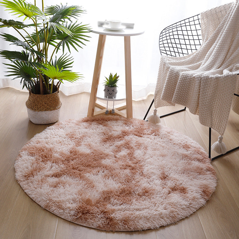 Round Area Rug Polyester Tapijt binnen Tapijt voor slaapkamerdecoratie