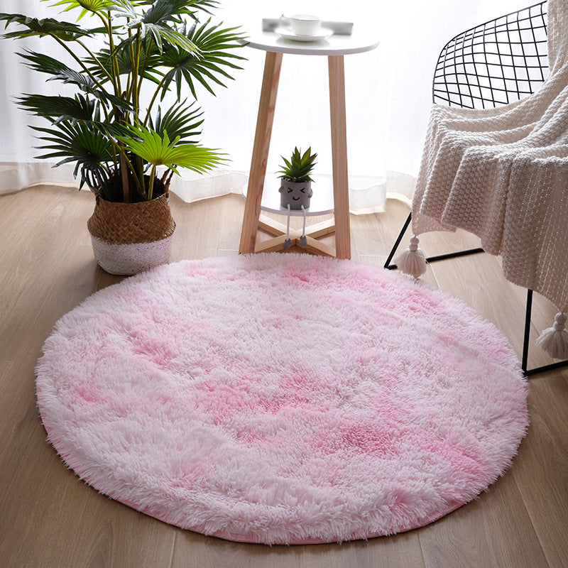 Round Area Rug Polyester Tapijt binnen Tapijt voor slaapkamerdecoratie