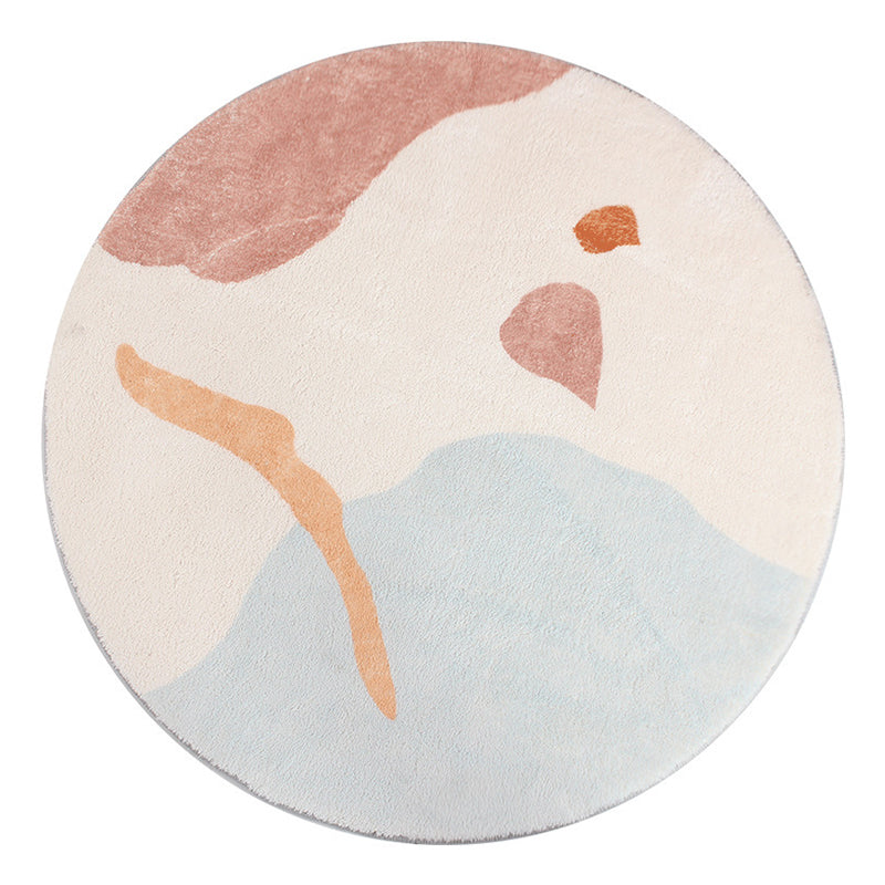 Innenteppich hellfarbener Teppich Färbung resistent Anti-Rutschtier-Teppich für Wohnkultur