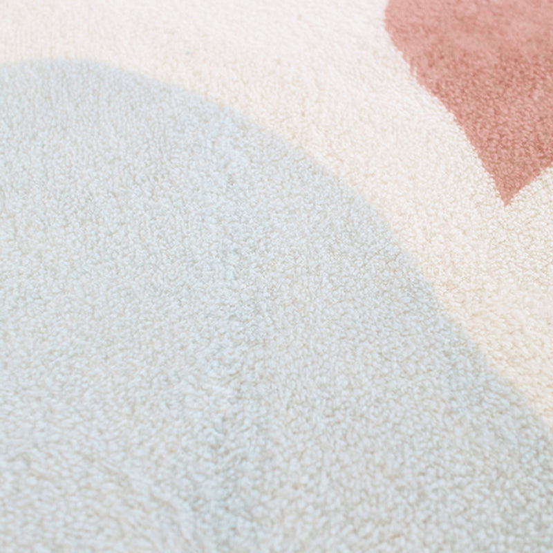 Innenteppich hellfarbener Teppich Färbung resistent Anti-Rutschtier-Teppich für Wohnkultur