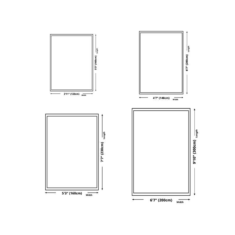 Brown Graphic Carpet Polyester Minimalist Carpet Stain Resistant Carpet for Home Decor