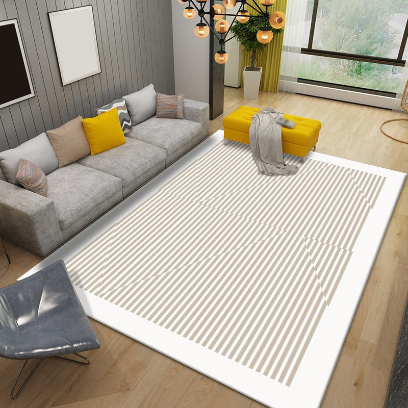 Lattice Geometry Rug Indoor Rug Anti-Slip Washable Easy Care Area Carpet for Bedroom