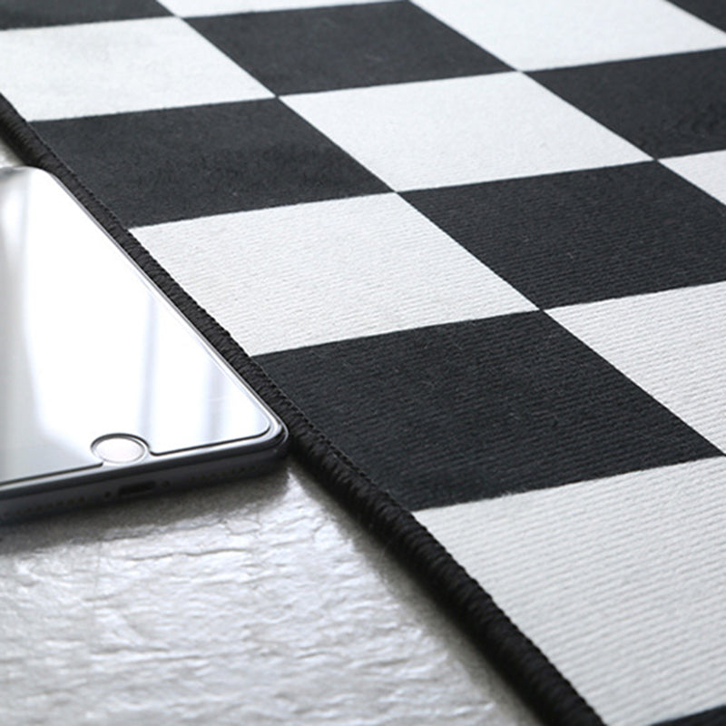 Lattice Geometry Rug Indoor Rug Anti-Slip Washable Easy Care Area Carpet for Bedroom