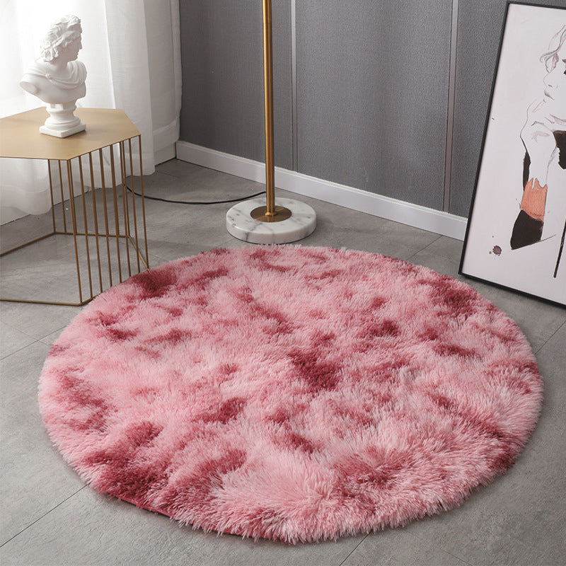 Alfombra de lujos de peluche alfombra antideslizante de la alfombra del área de cuidado fácil de lavado para dormitorio para dormitorio