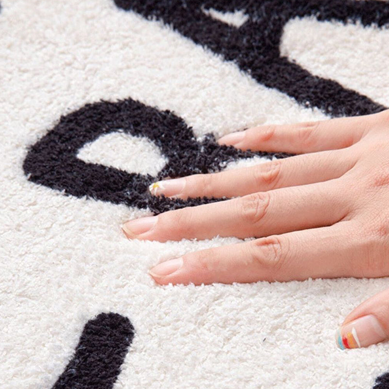 Flower Shaped Rug Indoor Rug Anti-Slip Washable Easy Care Area Carpet for Bedroom