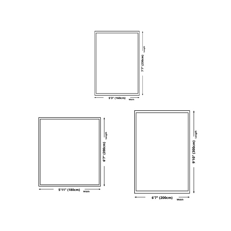 Color Block Rug Nordic Rug Polyester Stain Resistant Anti-Slip Rug for Room