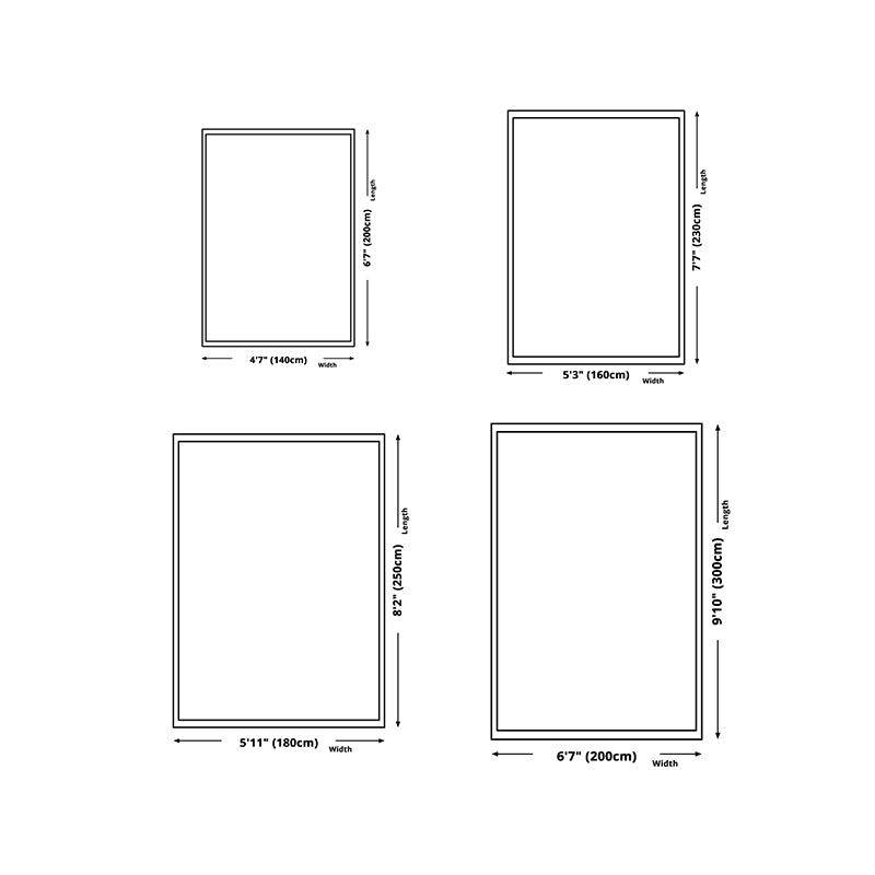 Brown Nordic Rug Polyester Contrast Color Rug Non-Slip Backing Rug for Drawing Room