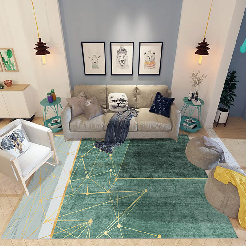 Light Brown Color Piece Area Rug Polyester Modern Rug Washable Rug for Drawing Room