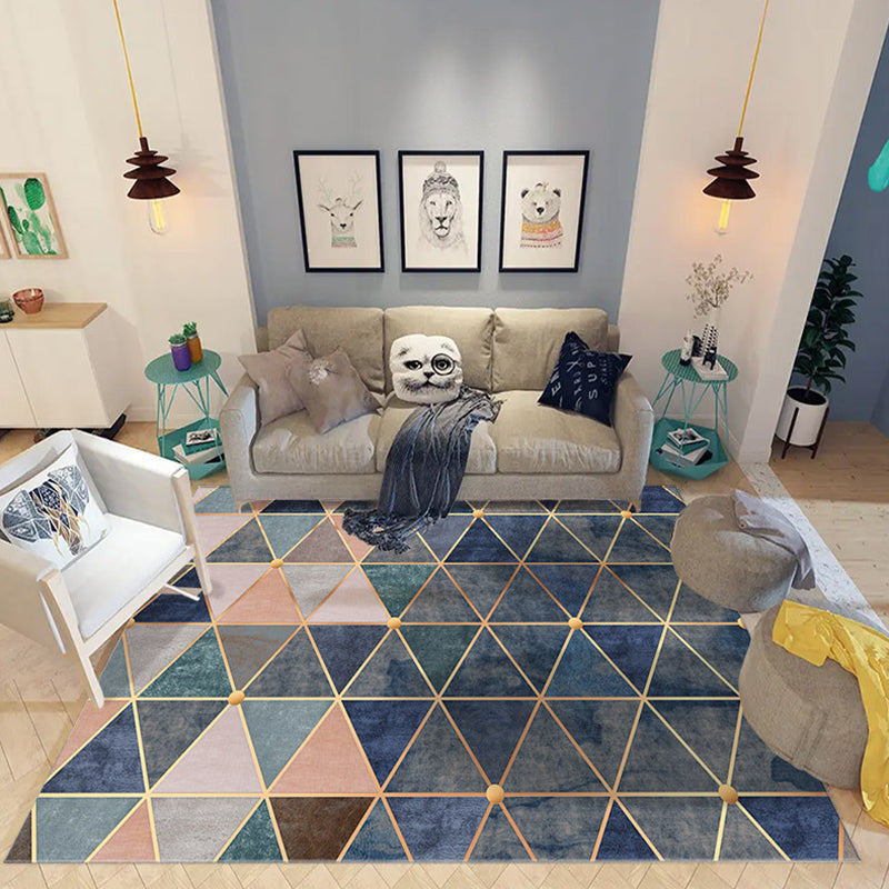 Light Brown Color Piece Area Rug Polyester Modern Rug Washable Rug for Drawing Room