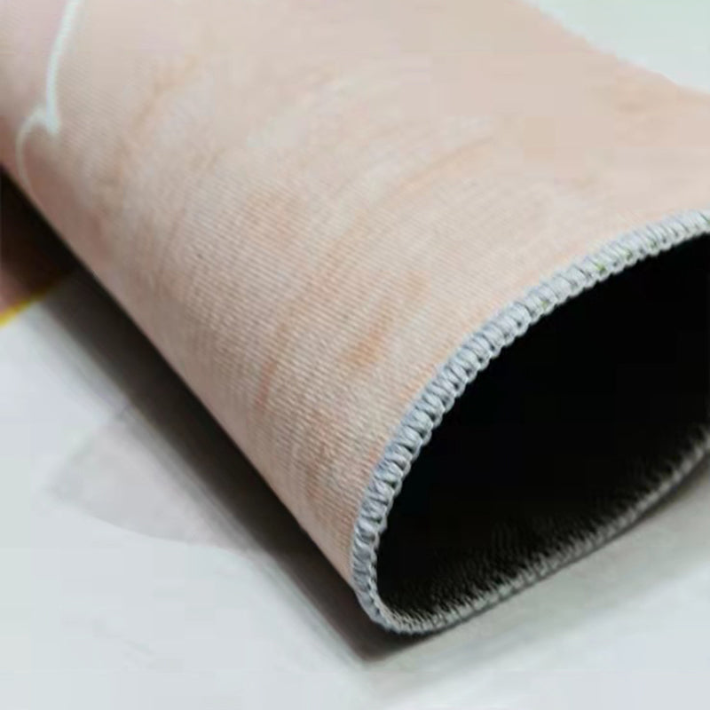 Light Brown Stripe Carpet Polyester Modern Carpet Washable Carpet for Living Room