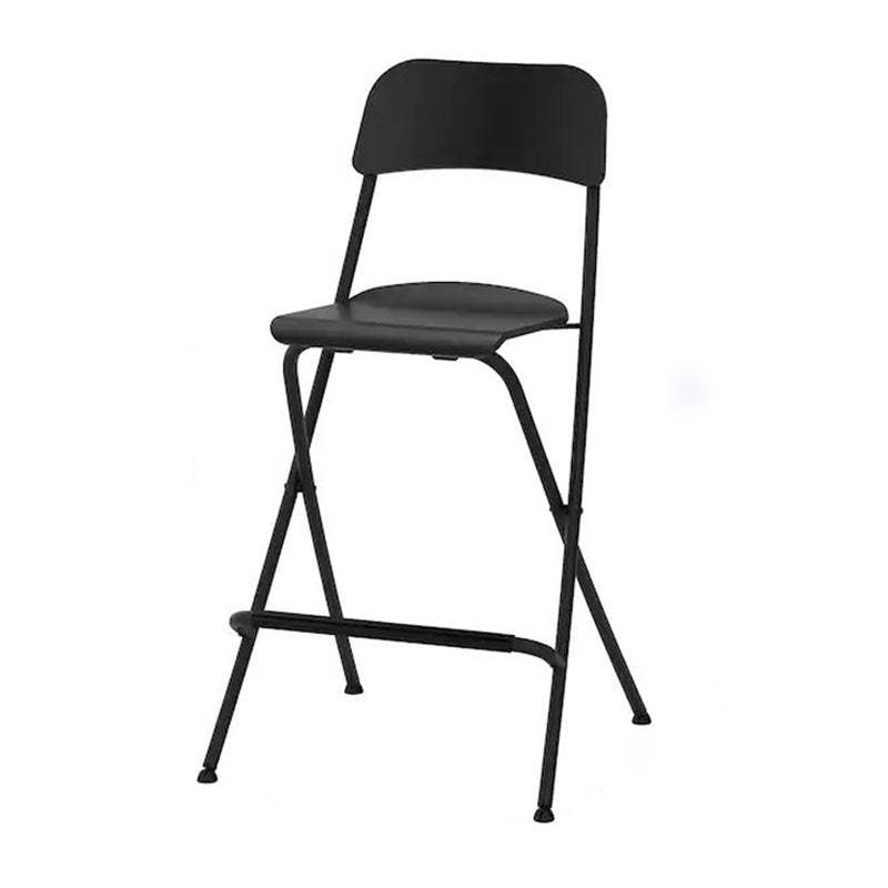 Nordic Wood Folding Barstool Simple Indoor Tall Stool with Square Seat, 1 Piece