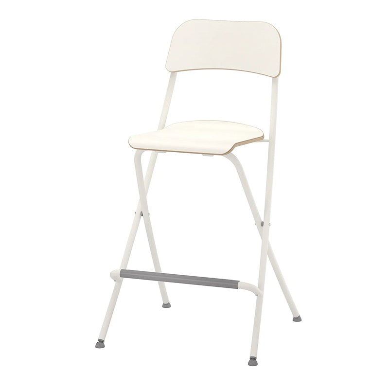Nordic Wood Folding Barstool Simple Indoor Tall Stool with Square Seat, 1 Piece