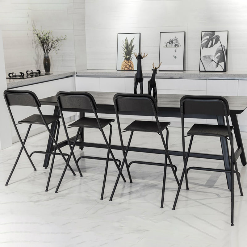 Nordischer Stahl einfacher Klappstange 29 "H Birch Tallhocker, 1 Stück