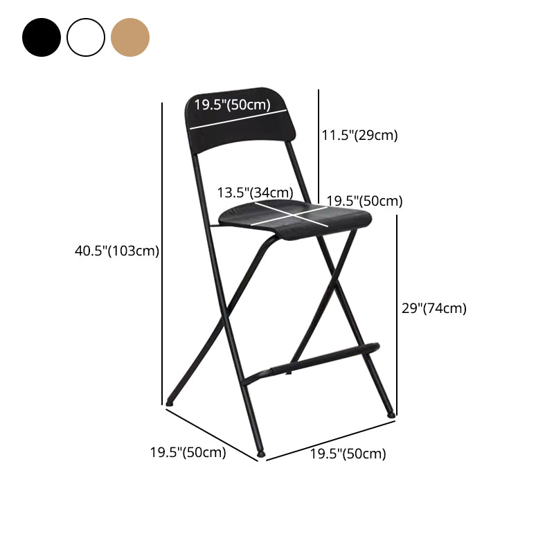Nordischer Stahl einfacher Klappstange 29 "H Birch Tallhocker, 1 Stück