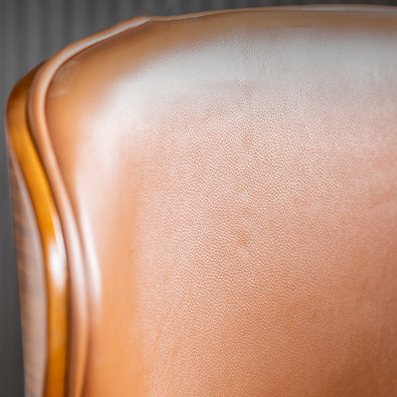 Taburetes de bar giratorios de altura ajustable escandinavos Taburetes de bar de madera de cuero (1 pieza)