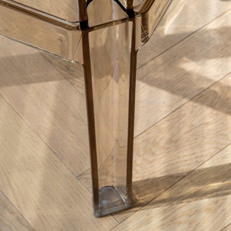 Nordic Style Stackable Barstool Transparent Plastic Bar Stool for Dinning Room