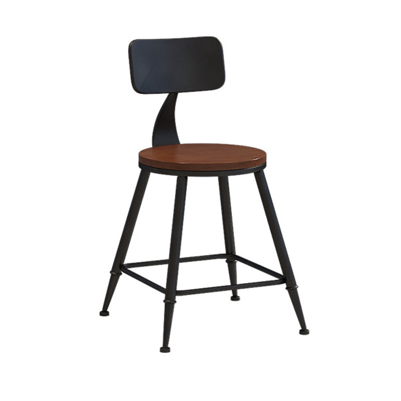 Industrial Style Barstool Indoor Metal 4 Legs Bar Stool for Coffee Shop