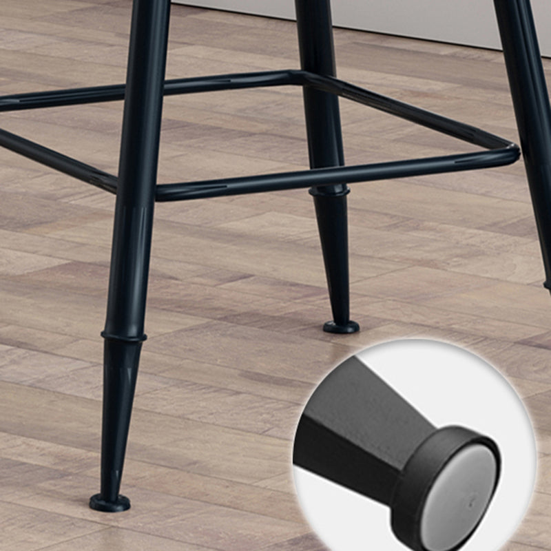 Industrial Style Barstool Indoor Metal 4 Legs Bar Stool for Coffee Shop