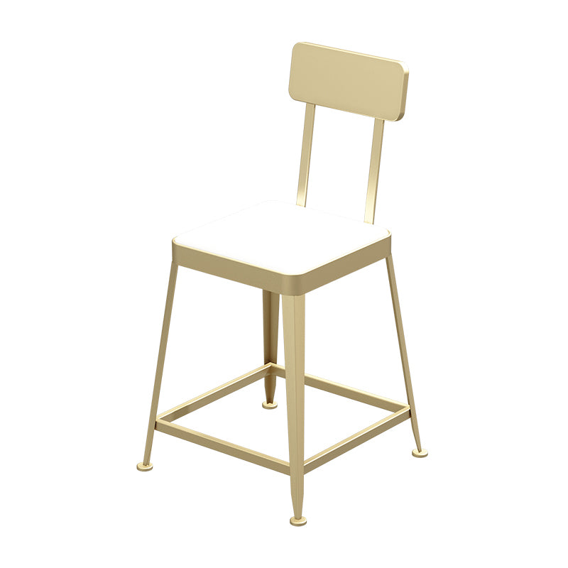 Nordic Style Barstool Indoor Metal 4 Legs Bar Stool for Coffee Shop