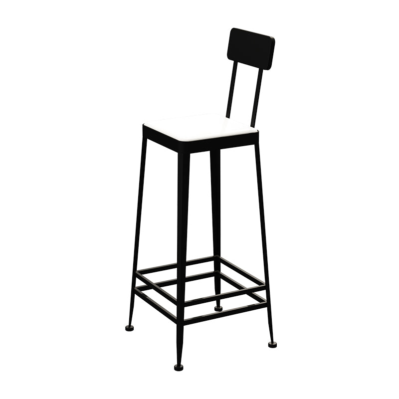 Nordic Style Barstool Indoor Metal 4 Legs Bar Stool for Coffee Shop