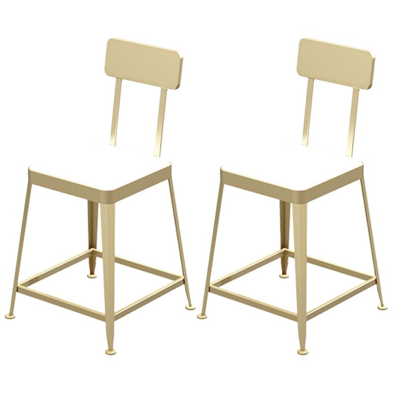 Nordic Style Barstool Indoor Metal 4 Legs Bar Stool for Coffee Shop