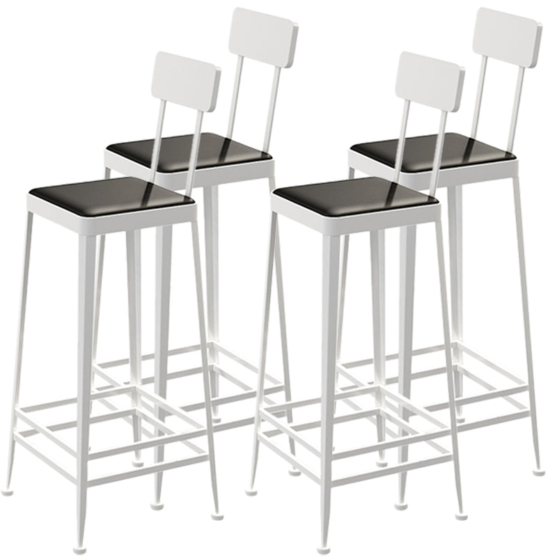 Nordic Style Barstool Indoor Metal 4 Legs Bar Stool for Coffee Shop