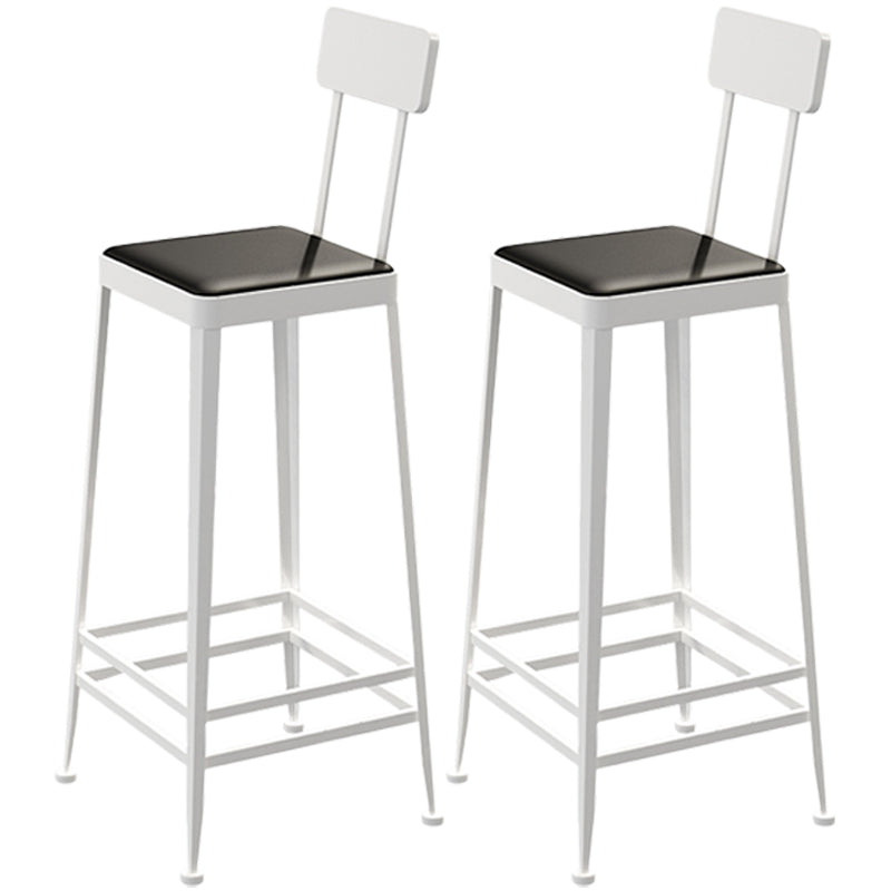 Nordic Style Barstool Indoor Metal 4 Legs Bar Stool for Coffee Shop