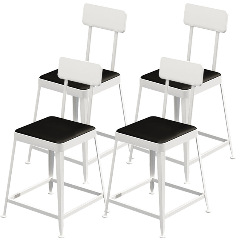 Nordic Style Barstool Indoor Metal 4 Legs Bar Stool for Coffee Shop