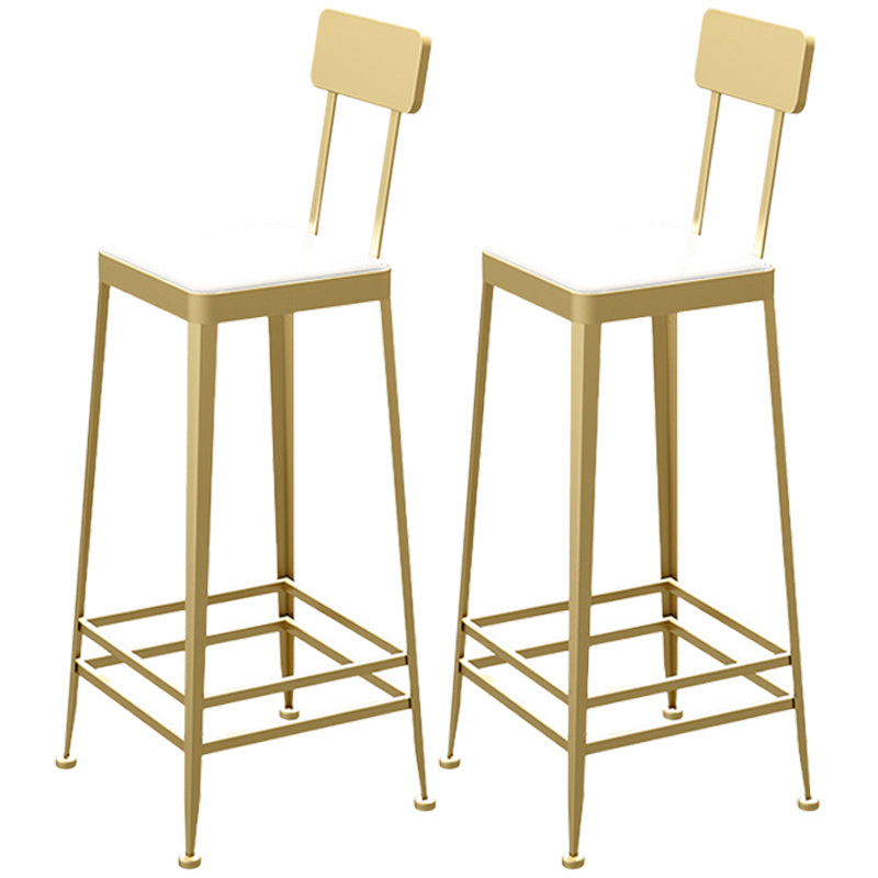 Nordic Style Barstool Indoor Metal 4 Legs Bar Stool for Coffee Shop