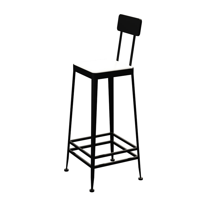 Nordic Style Barstool Indoor Metal 4 Legs Bar Stool for Coffee Shop