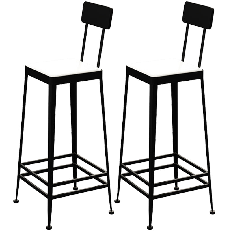 Nordic Style Barstool Indoor Metal 4 Legs Bar Stool for Coffee Shop