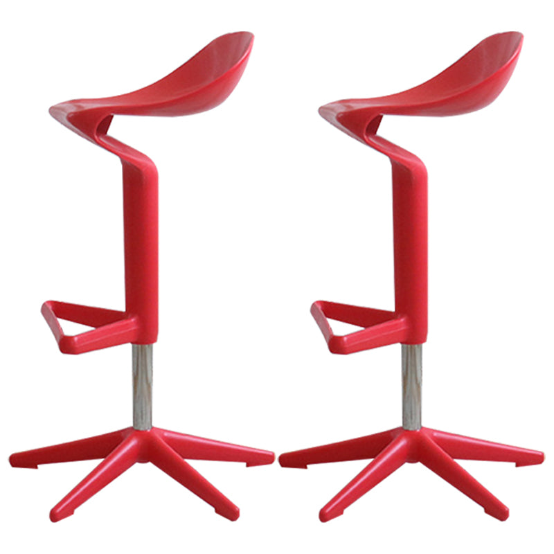Indoor Modern Plastic Barstool Rotating Lifting Colorful Bar Stool