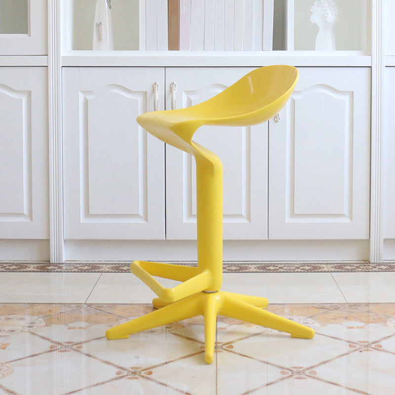 Indoor Modern Plastic Barstool Rotating Lifting Colorful Bar Stool