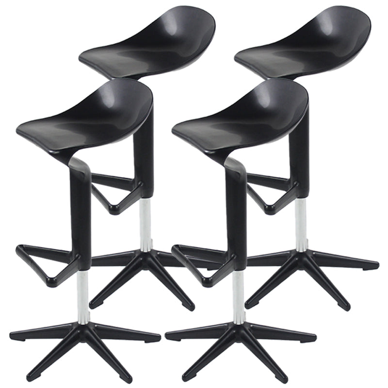 Indoor Modern Plastic Barstool Rotating Lifting Colorful Bar Stool