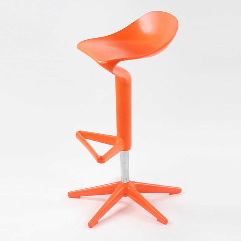 Indoor Modern Plastic Barstool Rotating Lifting Colorful Bar Stool