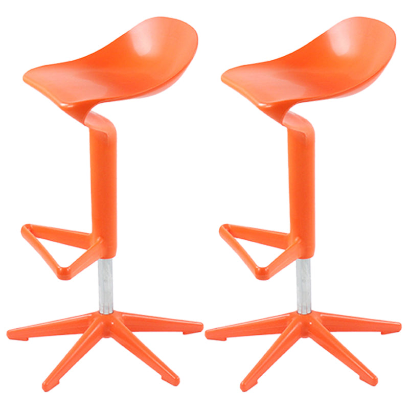 Indoor Modern Plastic Barstool Rotating Lifting Colorful Bar Stool