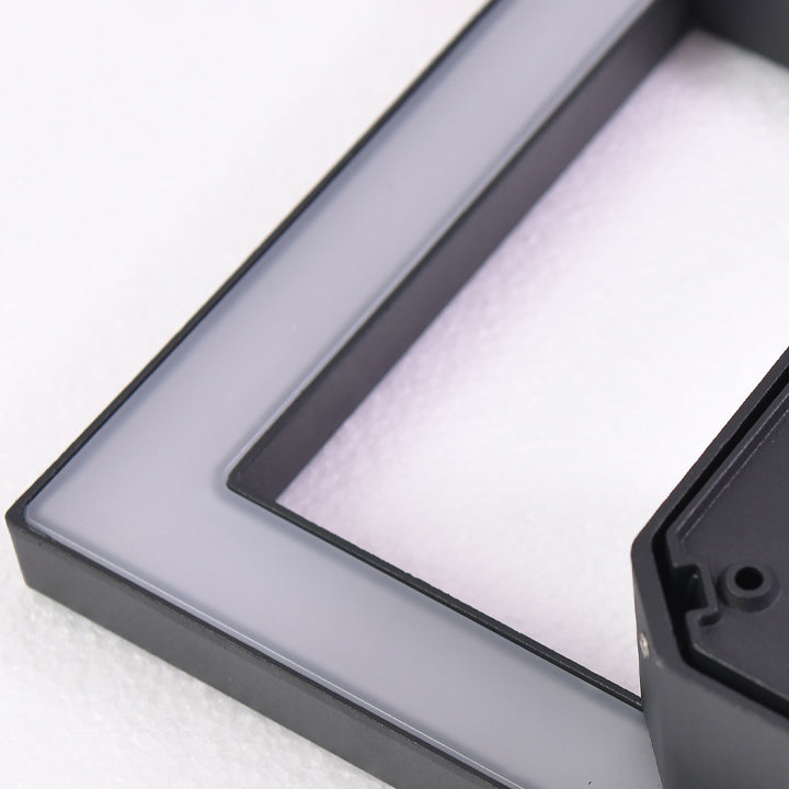 Geometrische Form Metallwandbeleuchtung moderner Stil Einleichter Wandhalterung in Schwarz