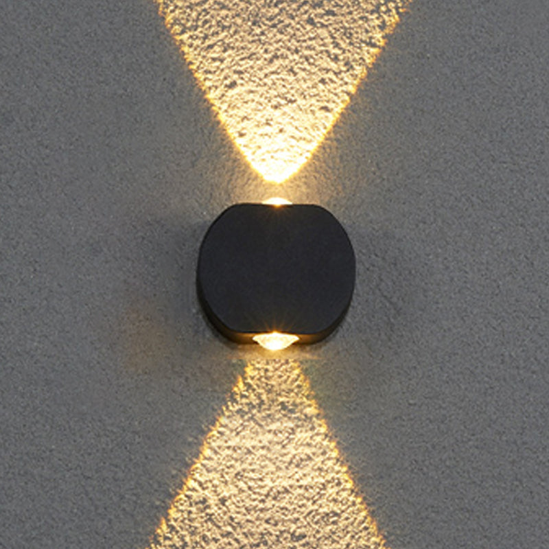 Square Shape Metal Wall Lighting Modern Style Multi Lights Wall Mounted Lighting