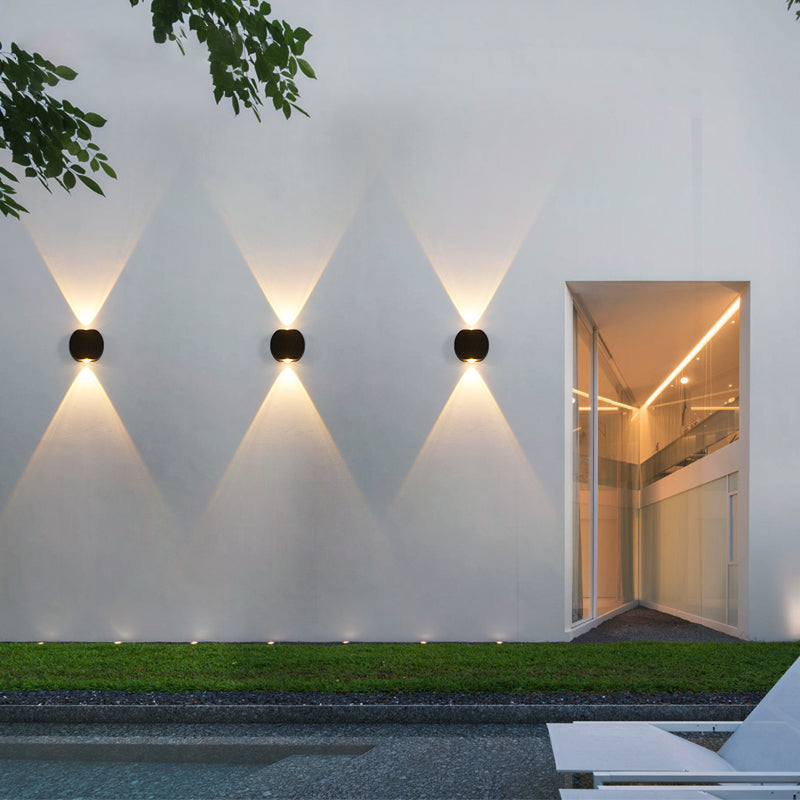 Quadratische Form Metallwandbeleuchtung moderner Stil Multi -Lichter Wandmontagebeleuchtung