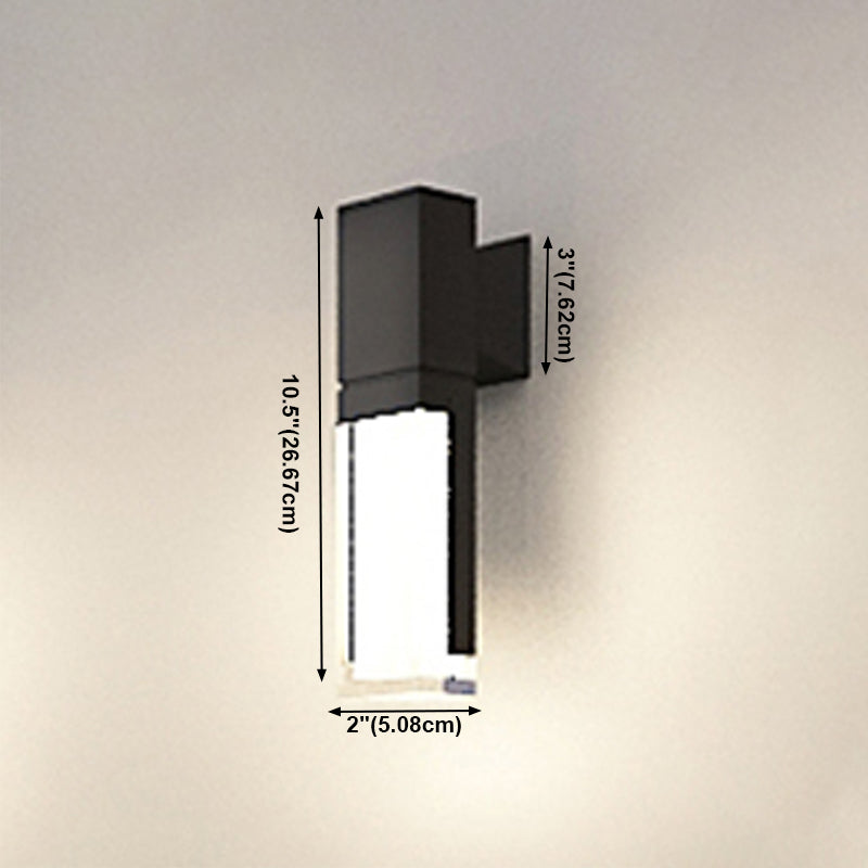 Quadratische Form Metallwandbeleuchtung moderne Multi -Leuchten -Wandmontagebeleuchtung in Schwarz