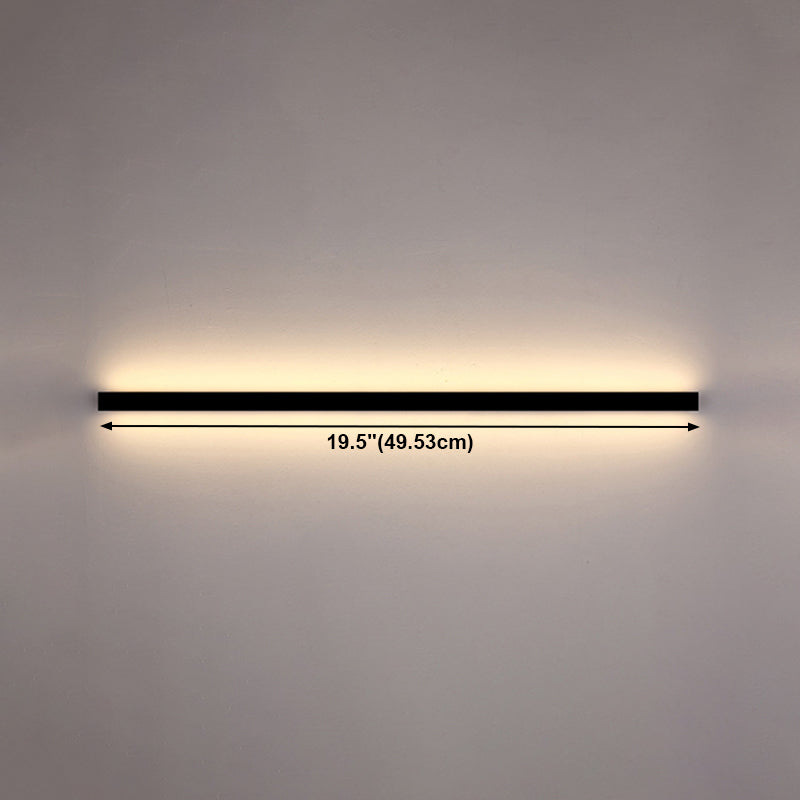 Lámpara de pared lineal de estilo moderno 1 accesorios de iluminación de pared de luz