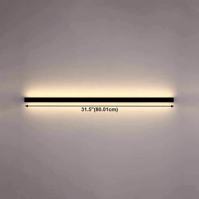 Lámpara de pared lineal de estilo moderno 1 accesorios de iluminación de pared de luz