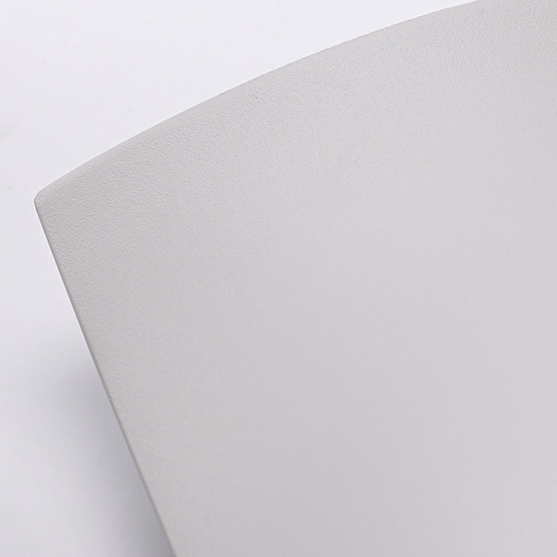 1 Light Metal Wall Light Modern Style Square Shape Wall Mount Light Fixture in White