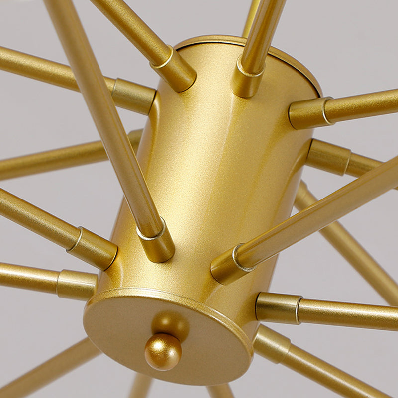 Luce a sospensione a sospensione globale con soffitto in vetro trasparente contemporaneo