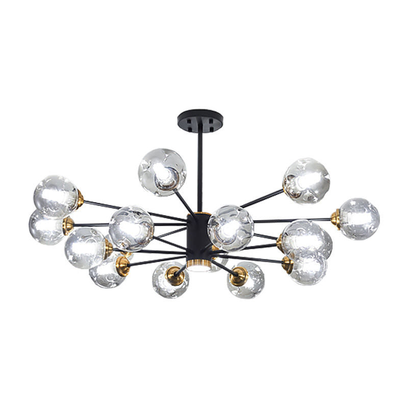 Metal Chandelier Light Fixtures Sputnik Modern Hanging Light Fixture for Living Room