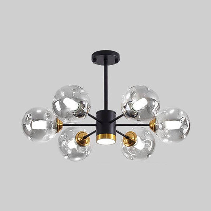 Lampade del lampadario in metallo sputnik moderno lampada sospesa per soggiorno