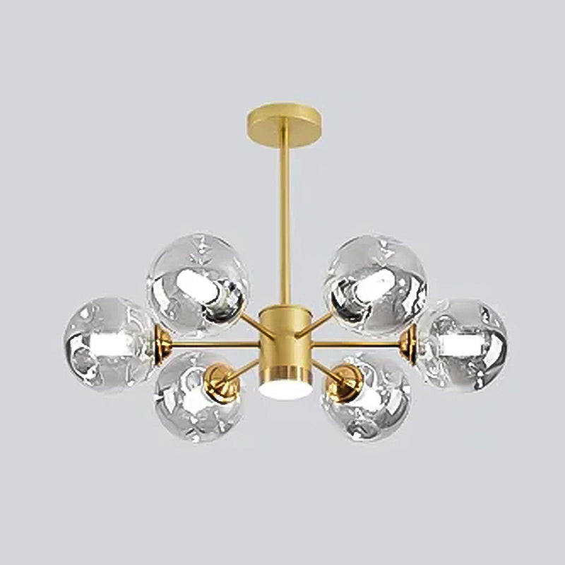 Lampade del lampadario in metallo sputnik moderno lampada sospesa per soggiorno