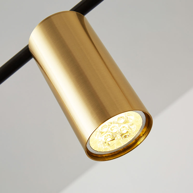 Cylinder Island Pendant Lights Contemporary Kitchen Island Lighting with Metal Shade